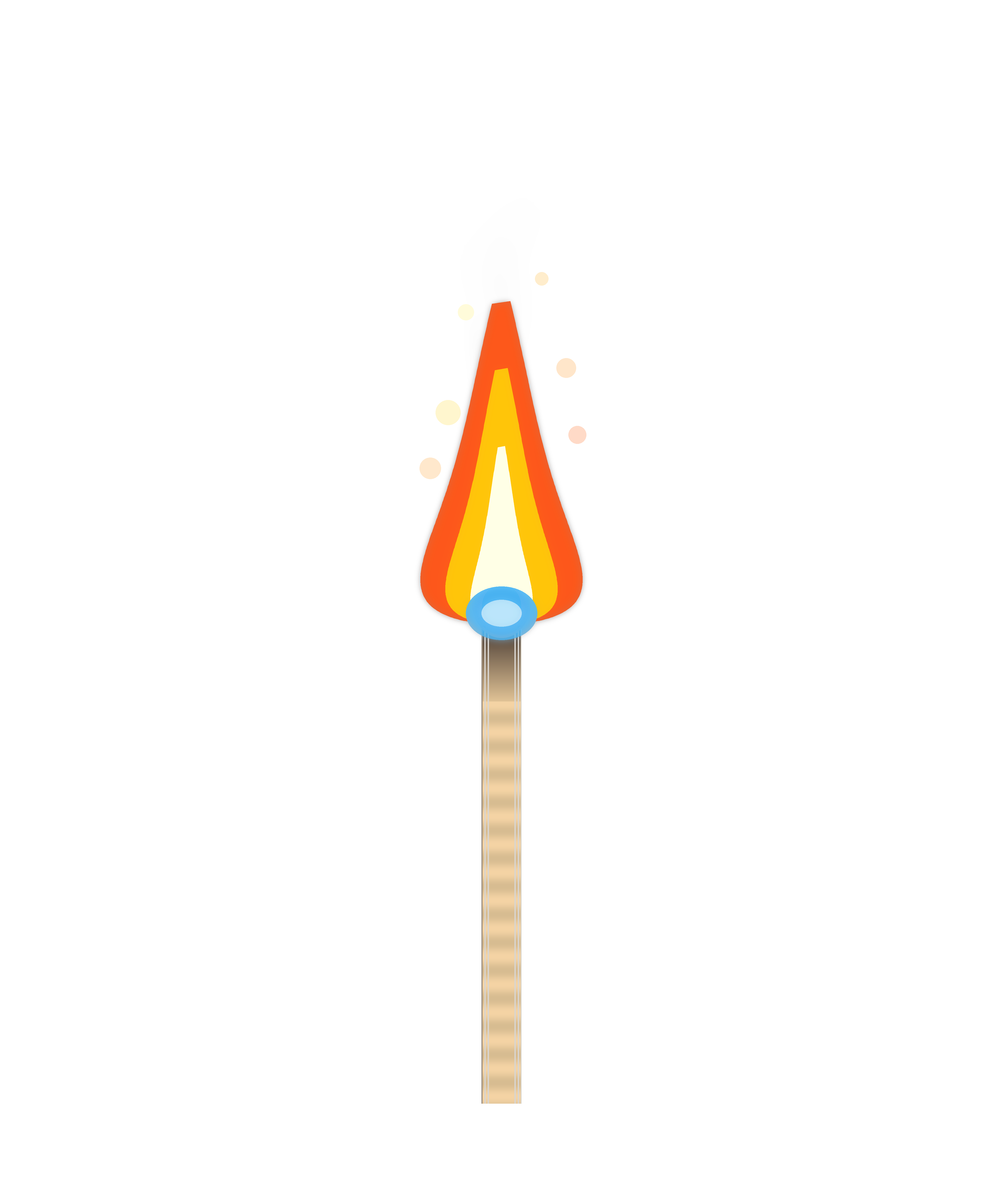 Burning Matchstick Flame Tee