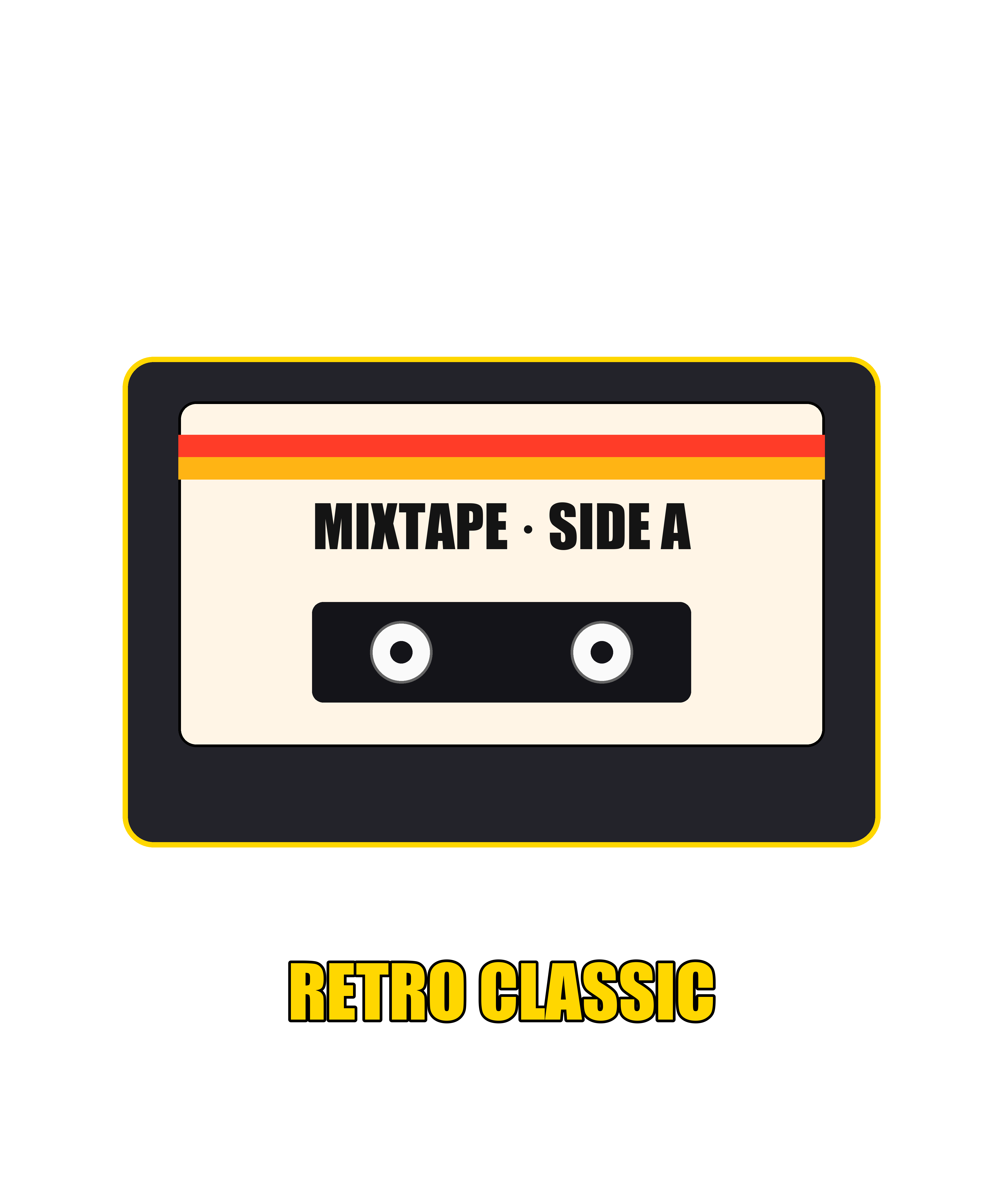 Vintage Cassette Tape Mixtape Tee