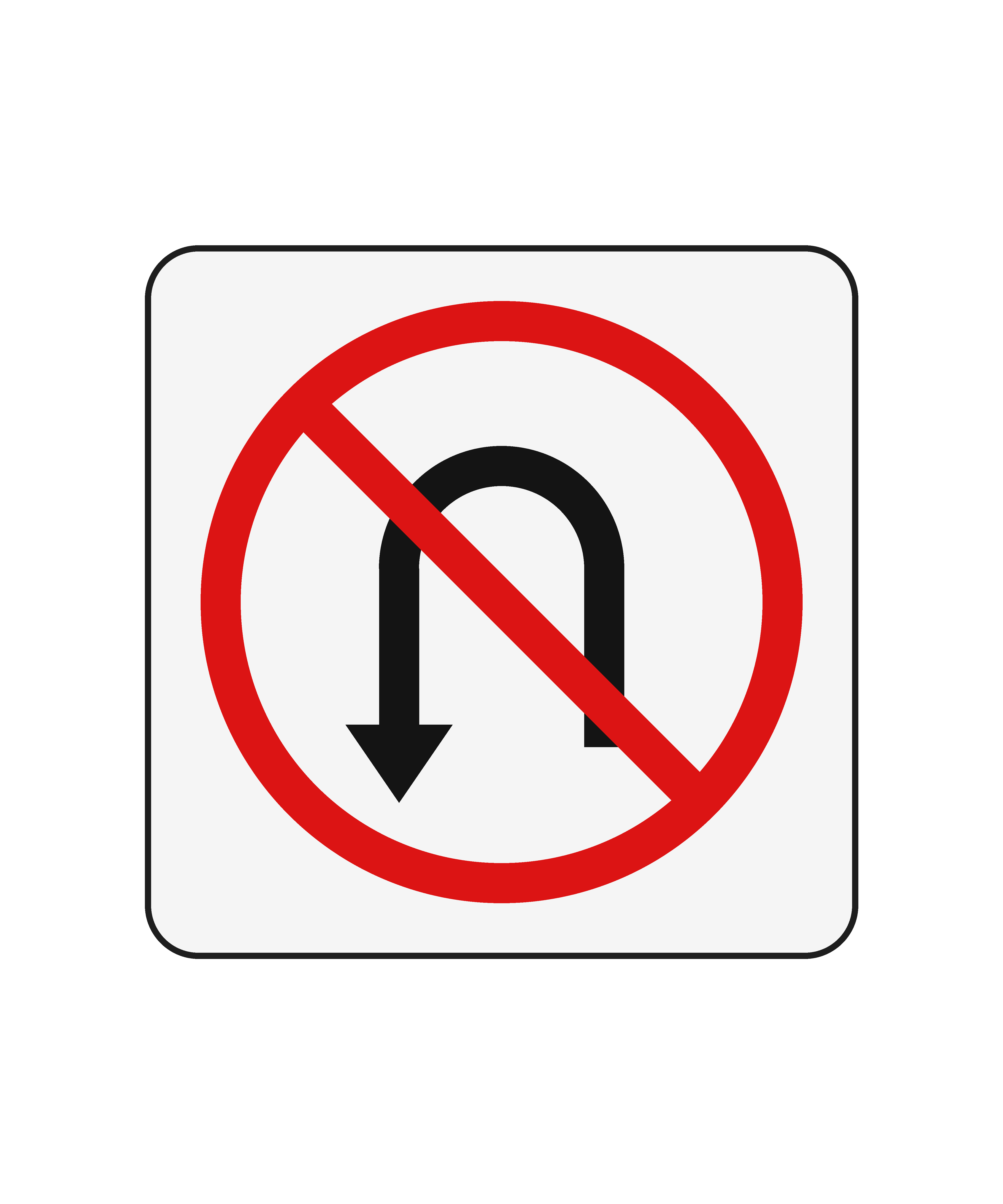 No U-Turn Prohibitory Tee
