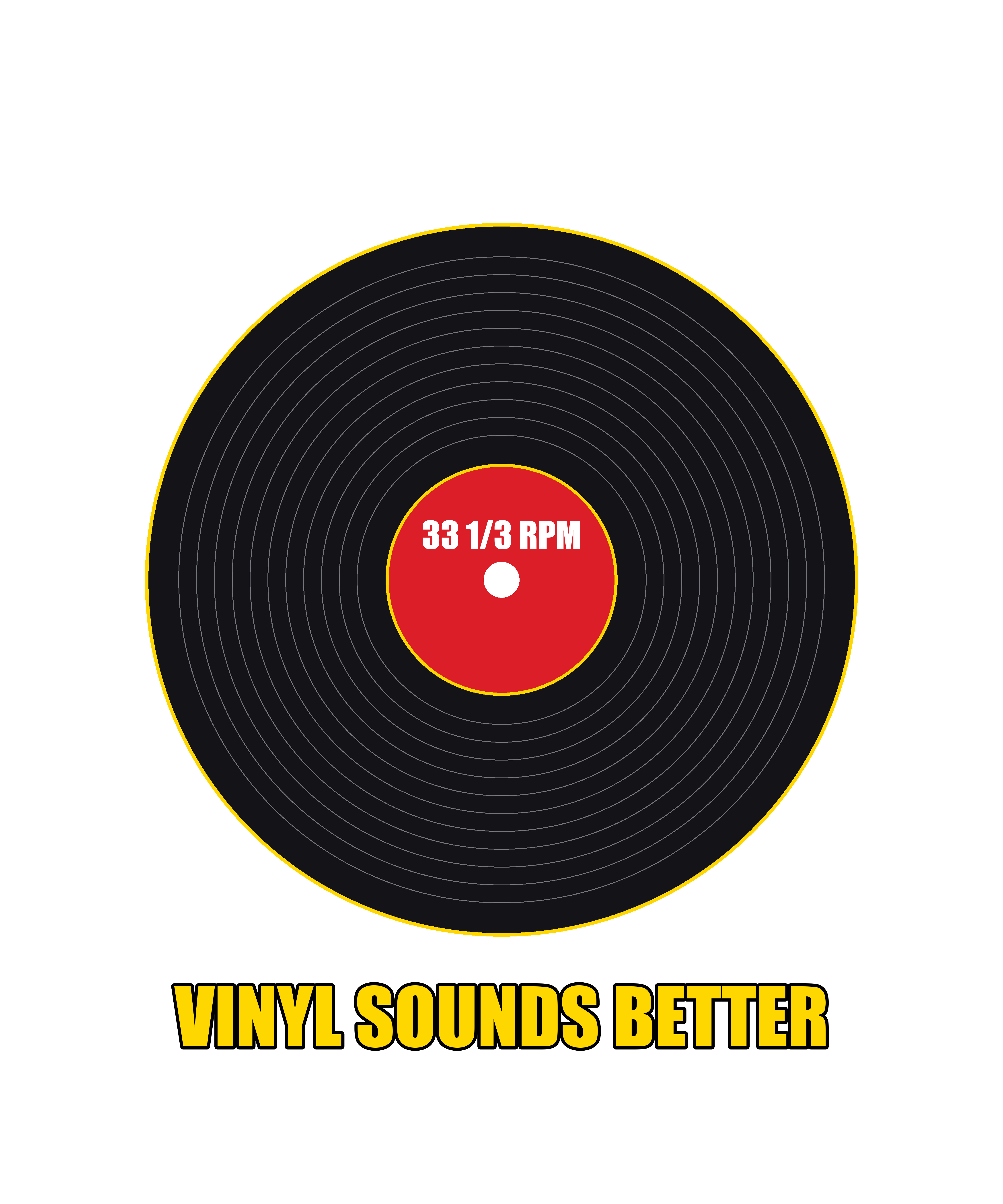 Retro Vinyl LP Record Tee